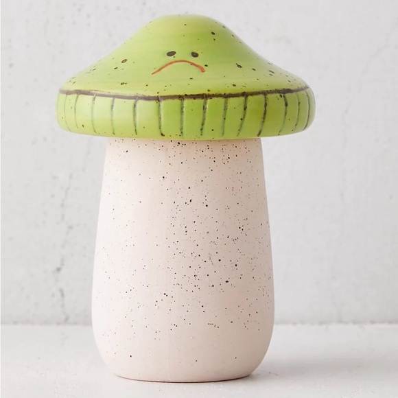 Urban Outfitters Mushroom Set Stash Boxes Jars Canisters Happy Pink Sad Green - Picture 2 of 16